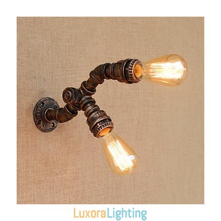 Designer Touch Decorative Rustic Lodge Painting Feature for Ambient Light Wall Sconces Wall Light