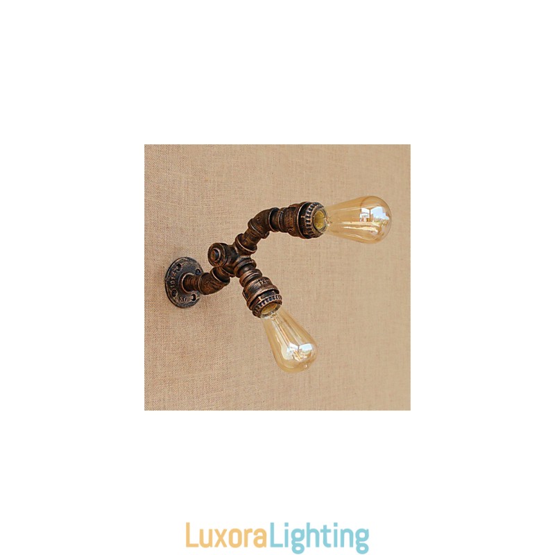 Designer Touch Decorative Rustic Lodge Painting Feature for Ambient Light Wall Sconces Wall Light