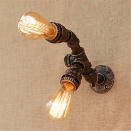 Designer Touch Decorative Rustic Lodge Painting Feature for Ambient Light Wall Sconces Wall Light