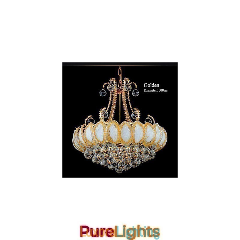 Designer Touch Decorative Modern Luxury Chandelier Crystal Pendant Light Diameter 50CM Contains 8 Bulbs