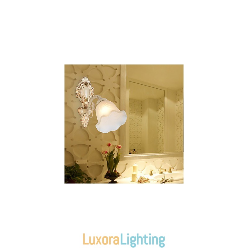 Designer Touch Decorative Country Painting Feature for Mini Style Uplight Wall Sconces Wall Light