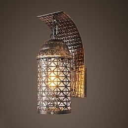 Designer Touch Decorative Rustic Lodge Painting Feature for Mini Style Uplight Wall Sconces Wall Light