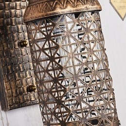 Designer Touch Decorative Rustic Lodge Painting Feature for Mini Style Uplight Wall Sconces Wall Light