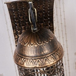 Designer Touch Decorative Rustic Lodge Painting Feature for Mini Style Uplight Wall Sconces Wall Light