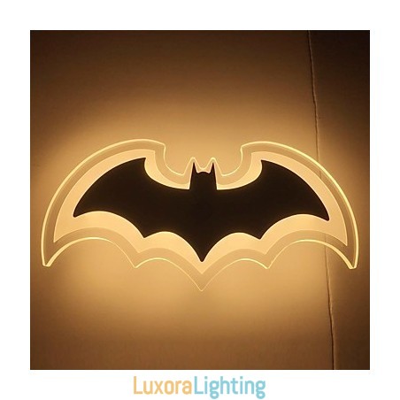 Designer Touch Decorative Modern Acrylic Bat Wall Light Bedside Lamp Wall Sconces Corridor LightsV