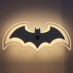Designer Touch Decorative Modern Acrylic Bat Wall Light Bedside Lamp Wall Sconces Corridor LightsV