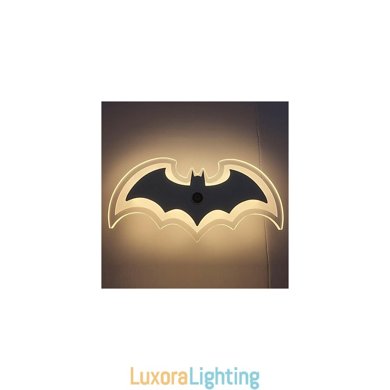 Designer Touch Decorative Modern Acrylic Bat Wall Light Bedside Lamp Wall Sconces Corridor LightsV