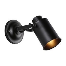 Designer Touch Decorative Vintage Black Metal Loft Wall Sconce Living Room Dining Room Hallway Cafe Bars Bar Wall Lamp