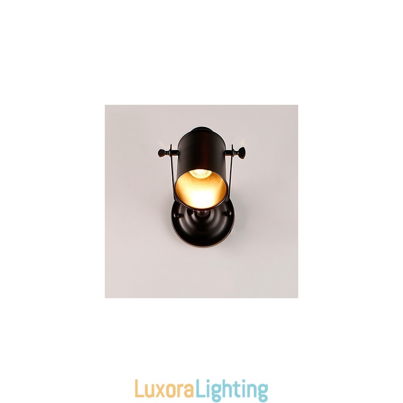 Designer Touch Decorative Vintage Black Metal Loft Wall Sconce Living Room Dining Room Hallway Cafe Bars Bar Wall Lamp