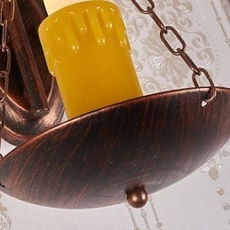 Designer Touch Decorative Rustic Lodge Painting Feature for Mini Style Uplight Wall Sconces Wall Light