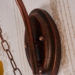 Designer Touch Decorative Rustic Lodge Painting Feature for Mini Style Uplight Wall Sconces Wall Light