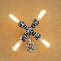 Designer Touch Decorative Country Retro Painting Feature for Swing Arm Ambient Light Wall Sconces Wall Light