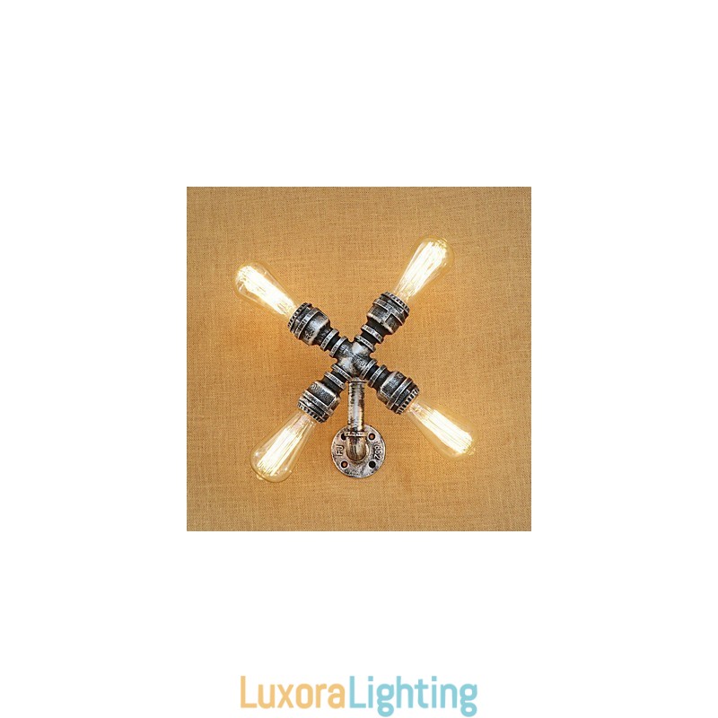 Designer Touch Decorative Country Retro Painting Feature for Swing Arm Ambient Light Wall Sconces Wall Light