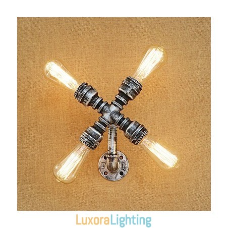 Designer Touch Decorative Country Retro Painting Feature for Swing Arm Ambient Light Wall Sconces Wall Light