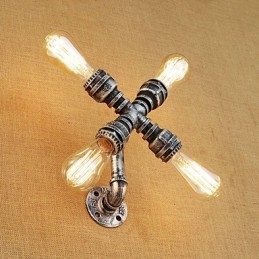 Designer Touch Decorative Country Retro Painting Feature for Swing Arm Ambient Light Wall Sconces Wall Light