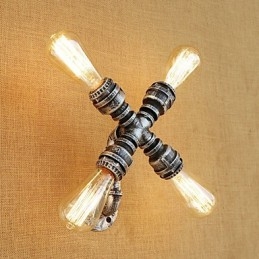 Designer Touch Decorative Country Retro Painting Feature for Swing Arm Ambient Light Wall Sconces Wall Light