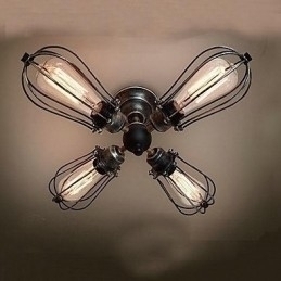 Designer Touch Decorative Vintage Mini Style Painting Metal Flush Mount