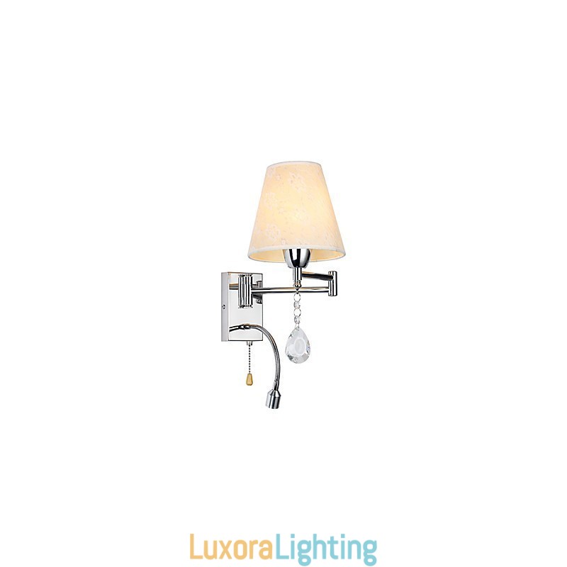 Designer Touch Decorative Wall Lamp for Bedroom Reading Lamp Fabric Lamp