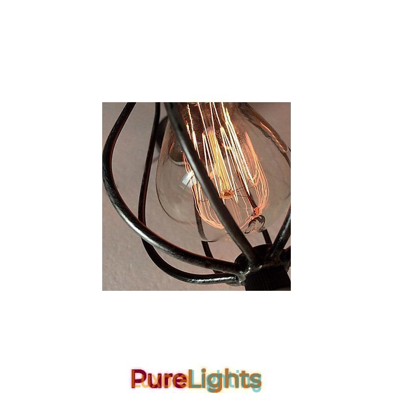 Designer Touch Decorative Vintage Mini Style Painting Metal Flush Mount