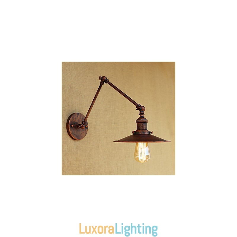 Designer Touch Decorative Rustic Lodge Country Retro Painting Feature for Mini Style Swing Arm Ambient Light Swing