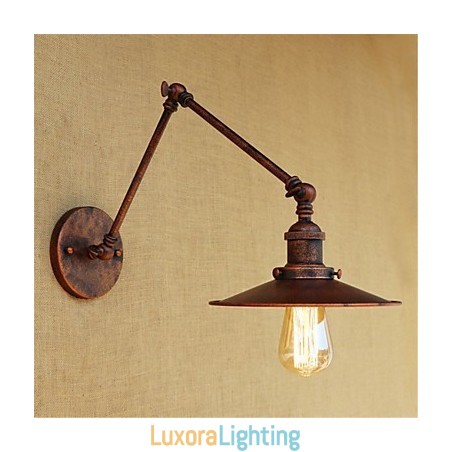 Designer Touch Decorative Rustic Lodge Country Retro Painting Feature for Mini Style Swing Arm Ambient Light Swing
