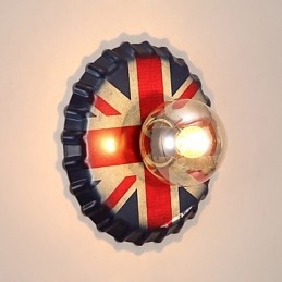 Designer Touch Decorative Traditional Classic Rustic Lodge Country Painting Feature for Mini Style Ambient Light Wall Sconces Wall Light