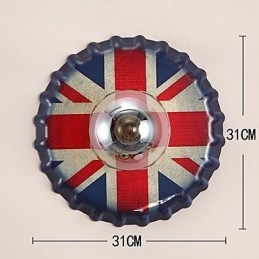 Designer Touch Decorative Traditional Classic Rustic Lodge Country Painting Feature for Mini Style Ambient Light Wall Sconces Wall Light