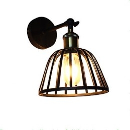 Designer Touch Decorative Light Painted Steel Wall Lamp Dumb Black American Coffee Decoration Retro Wall Light Lightsaber Lamp On Wall