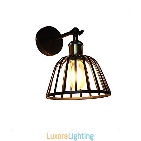 Designer Touch Decorative Light Painted Steel Wall Lamp Dumb Black American Coffee Decoration Retro Wall Light Lightsaber Lamp On Wall