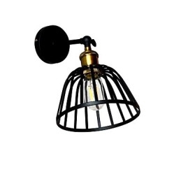 Designer Touch Decorative Light Painted Steel Wall Lamp Dumb Black American Coffee Decoration Retro Wall Light Lightsaber Lamp On Wall