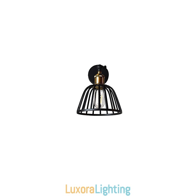 Designer Touch Decorative Light Painted Steel Wall Lamp Dumb Black American Coffee Decoration Retro Wall Light Lightsaber Lamp On Wall