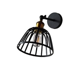 Designer Touch Decorative Light Painted Steel Wall Lamp Dumb Black American Coffee Decoration Retro Wall Light Lightsaber Lamp On Wall