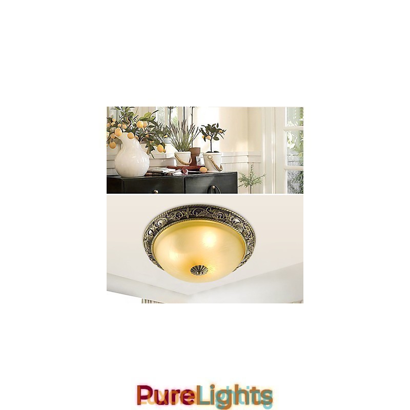Designer Touch Decorative Flush Mount Mini Style Traditional Classic Resin