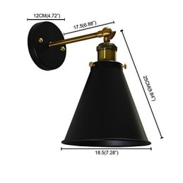 Designer Touch Decorative Light Buzz Paint Single Wall Iron Wall Lamp Dumb Black Lightsaber Lamp On Wall