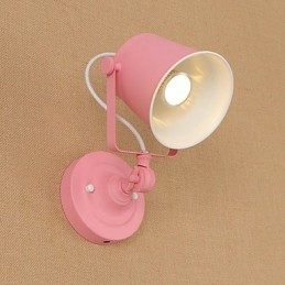 Designer Touch Decorative Country Retro Painting Feature Adjustable for Swing Arm Eye Protection Downlight Wall Lights