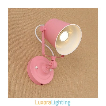 Designer Touch Decorative Country Retro Painting Feature Adjustable for Swing Arm Eye Protection Downlight Wall Lights