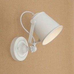 Designer Touch Decorative Country Retro Painting Feature Adjustable for Swing Arm Eye Protection Downlight Wall Lights
