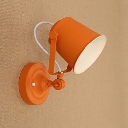Designer Touch Decorative Country Retro Painting Feature Adjustable for Swing Arm Eye Protection Downlight Wall Lights