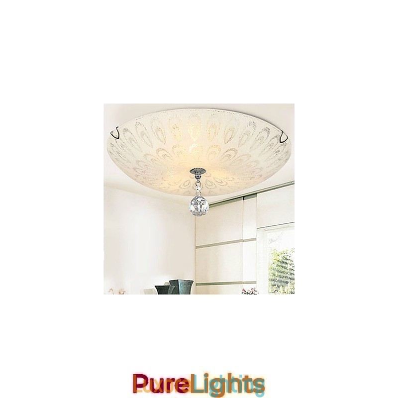 Designer Touch Decorative Crystal Flush Mount