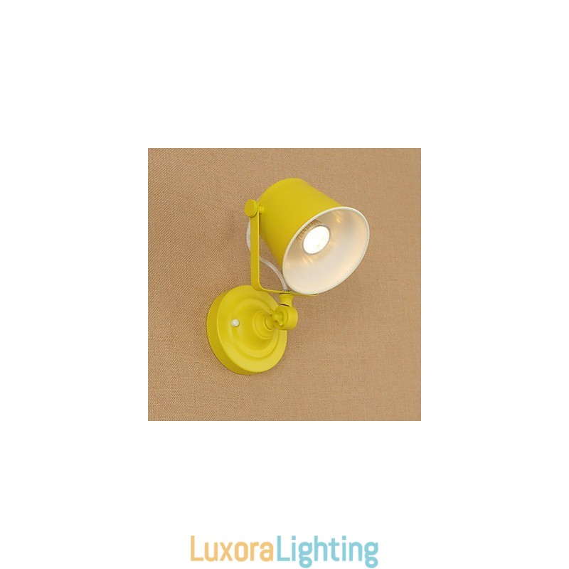 Designer Touch Decorative Country Retro Painting Feature Adjustable for Swing Arm Eye Protection Downlight Wall Lights