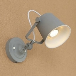 Designer Touch Decorative Country Retro Painting Feature Adjustable for Swing Arm Eye Protection Downlight Wall Lights