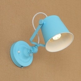 Designer Touch Decorative Country Retro Painting Feature Adjustable for Swing Arm Eye Protection Downlight Wall Lights