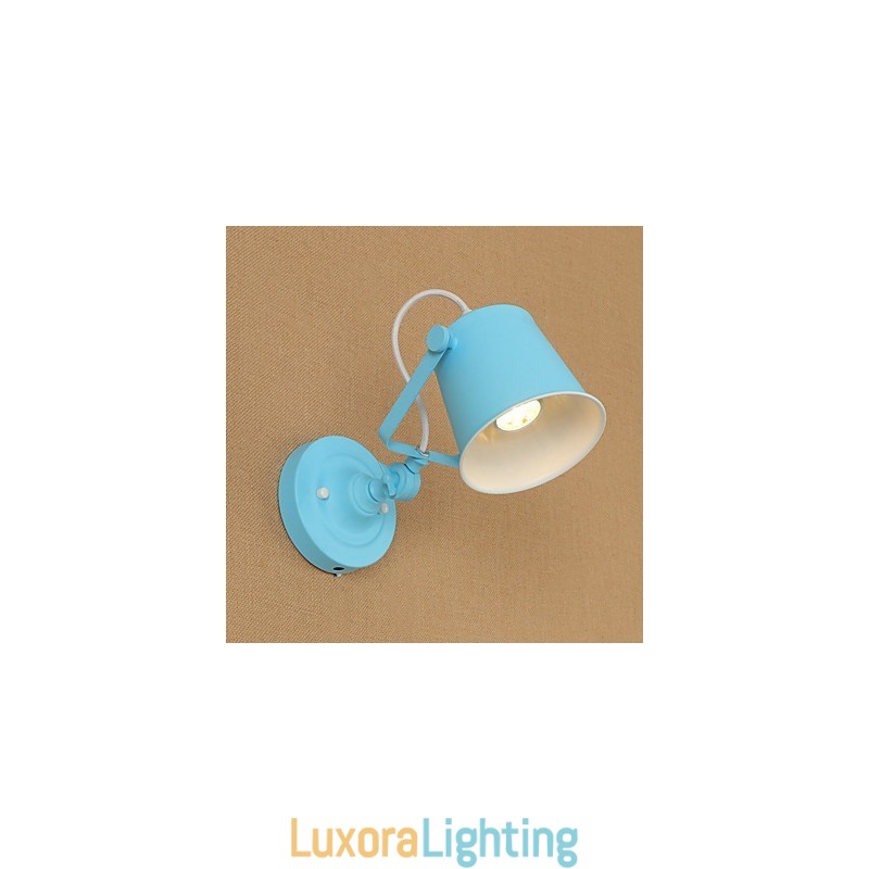 Designer Touch Decorative Country Retro Painting Feature Adjustable for Swing Arm Eye Protection Downlight Wall Lights