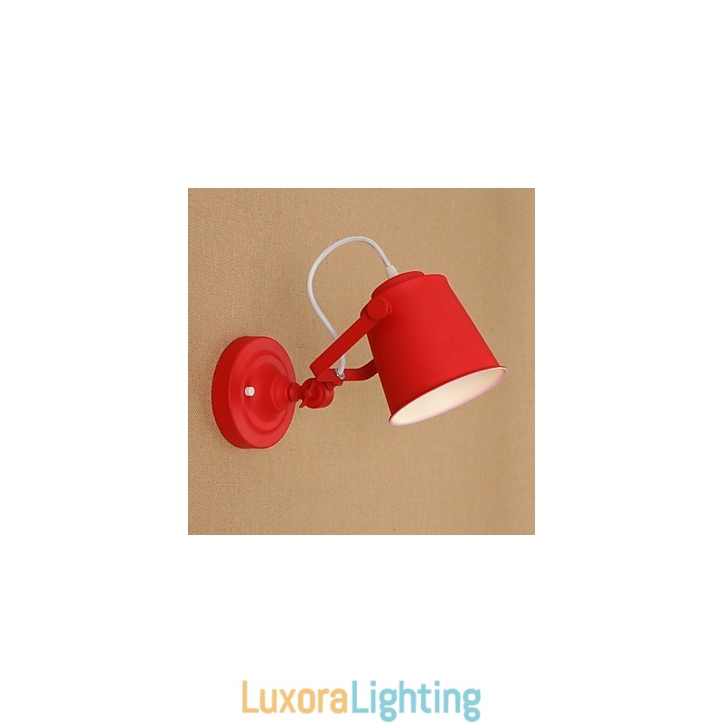 Designer Touch Decorative Country Retro Painting Feature Adjustable for Swing Arm Eye Protection Downlight Wall Lights