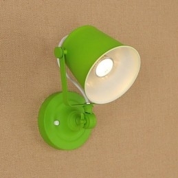 Designer Touch Decorative Country Retro Painting Feature Adjustable for Swing Arm Eye Protection Downlight Wall Lights