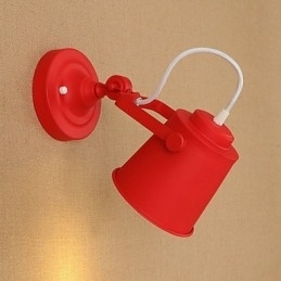 Designer Touch Decorative Country Retro Painting Feature Adjustable for Swing Arm Eye Protection Downlight Wall Lights