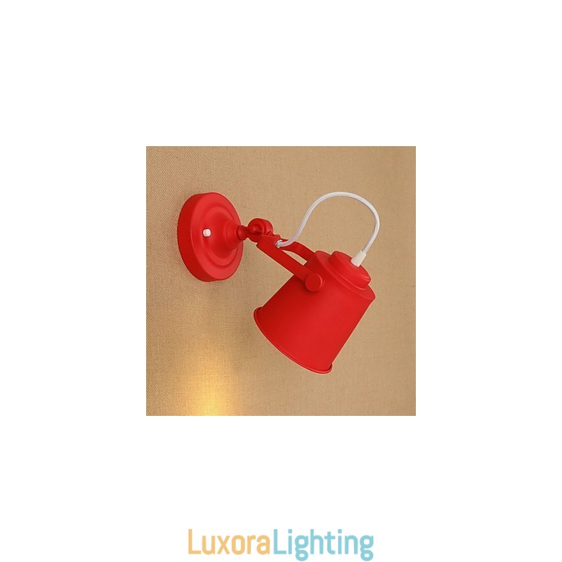 Designer Touch Decorative Country Retro Painting Feature Adjustable for Swing Arm Eye Protection Downlight Wall Lights