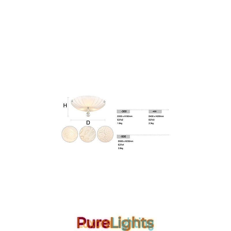 Designer Touch Decorative Crystal Flush Mount