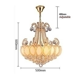 Designer Touch Decorative Modern Luxury Chandelier Crystal Pendant Light Diameter 50CM Contains 8 Bulbs