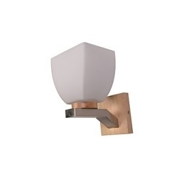 Designer Touch Decorative Simple Wall Lamp Bedside Desk Lamp With Glass Shade and Solid Wood for Bedroom Dresser Living Room Baby Room College Dorm Coffee Table Bookcas